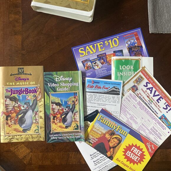 Walt Disneys Masterpiece The Jungle Book VHS Fully Restored 30th Limited Edition - Picture 8 of 8